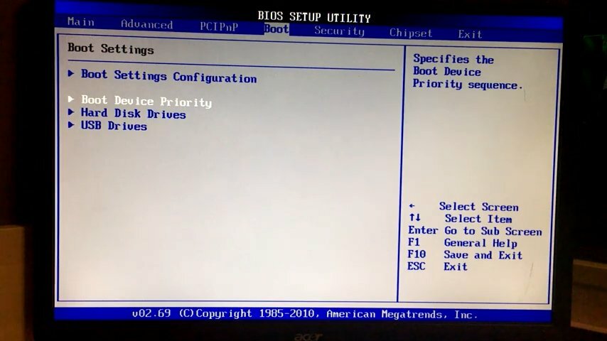 экран с текстом, bios, синий биос, биос 2006 года boot, порядок загрузки в биосе