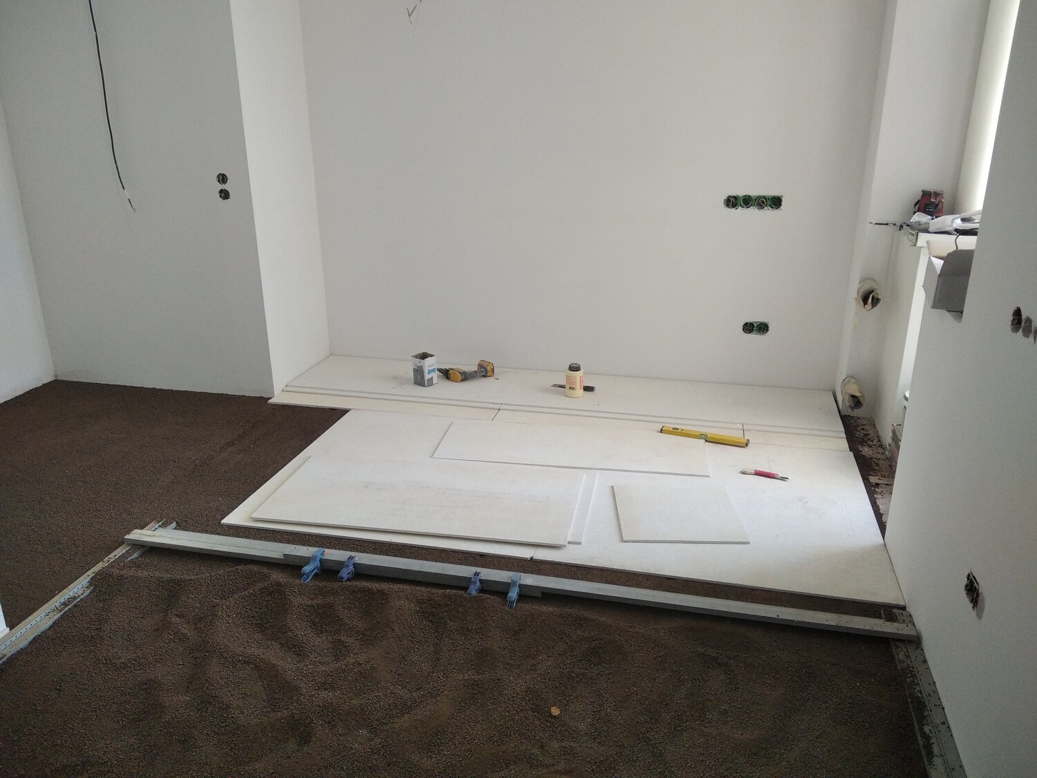 сухая стяжка кнауф суперпол, стяжка кнауф суперпол, кнауф суперпол керамзит, пол кнауф суперпол, кнауф пол