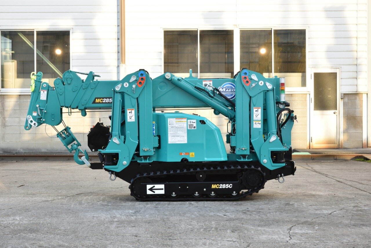 maeda mc285, мини кран маеда 285, мини-кран maeda mc285crme, мини кран паук, maeda mc174