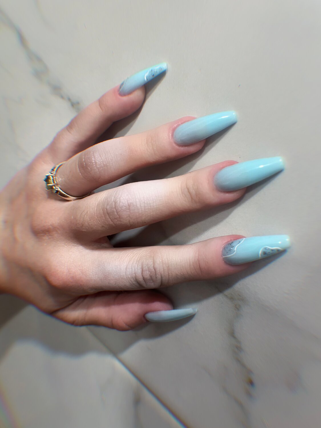 маникюр 💅, маникюр голубого цвета, на длинные ногти дизайн, маникюр на длинные ногти дизайн, маникюр на длинные ногти