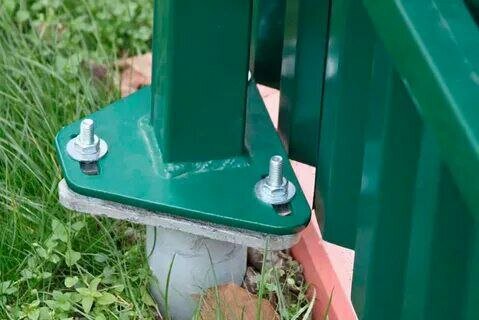 крепления для забора, винтовая свая для забора, опора для столба, крепеж для забора, стойки для забора