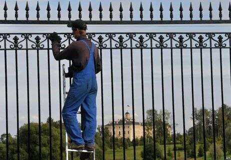 покраска забора, металлические заборы, кованые заборы, заборы и ограждения, ограждение