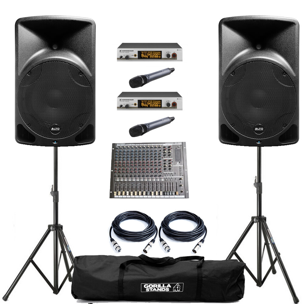 колонка alto tx12, акустическая система alto ts210, колонка behringer b112mp3, колонки db opera 15 на стойках, колонка активная