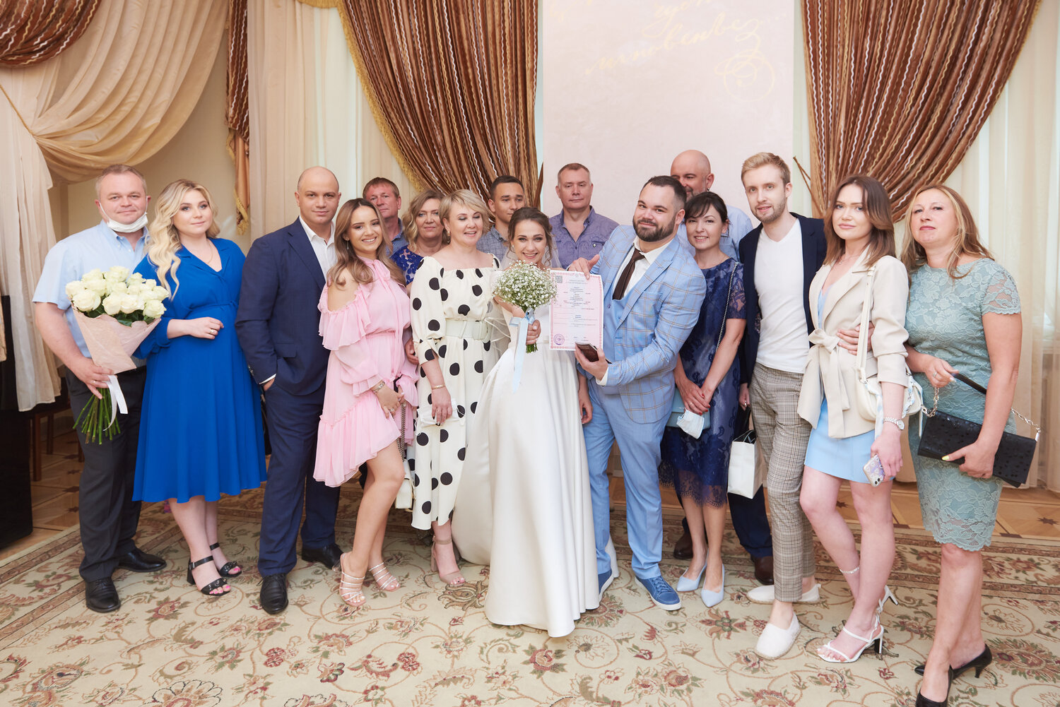 гости в загсе, свадьба, свадьба в москве, свадьба в роял студио, актеры на свадьбу иваново