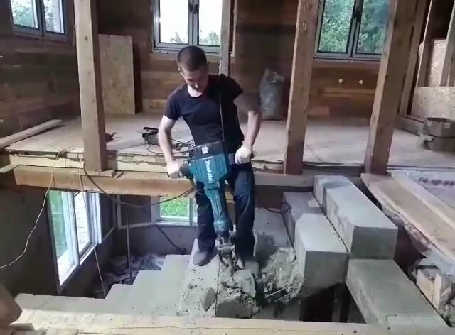 строительство домов, строительство или ремонт, устройство пола в бане, бетонный пол в бане, каркасный дом