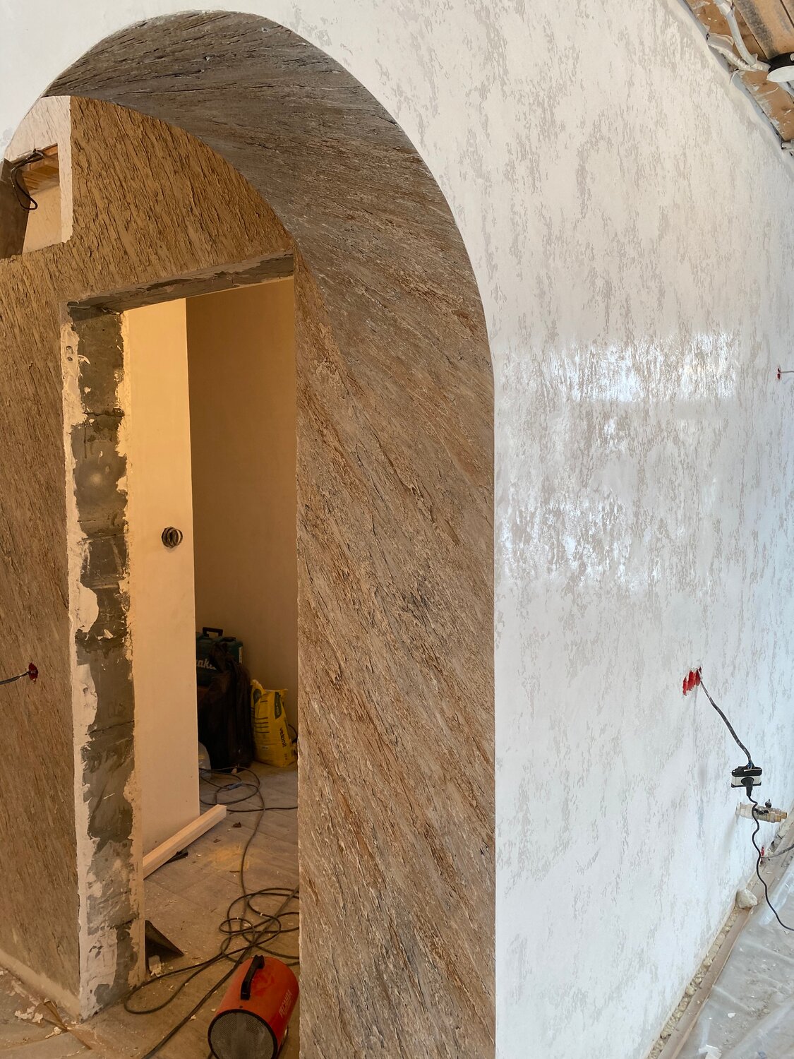 арка под штукатурку, отделка арки из гипса, отделка арки, арка, арка декоративным камнем