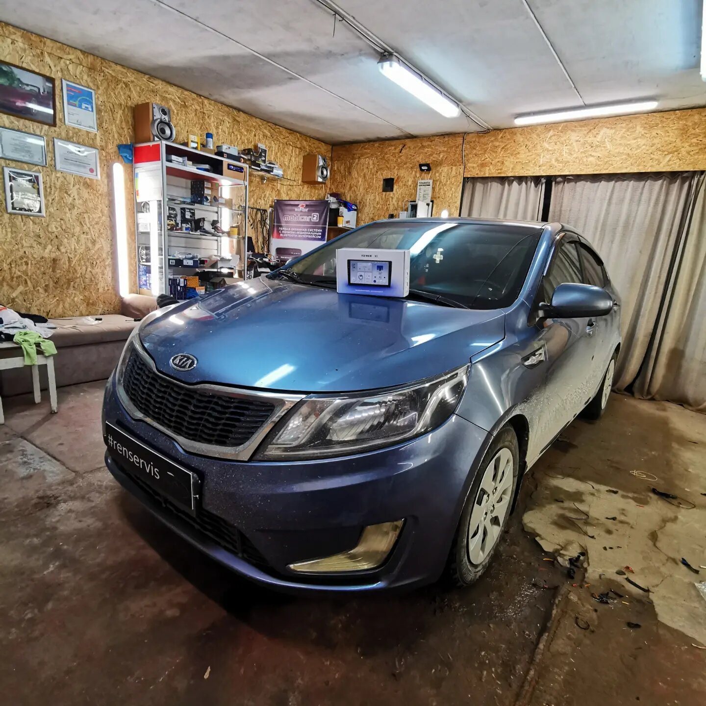 kia rio, kia rio iii, автомобиль киа, синяя киа рио, Kia Rio III Рестайлинг