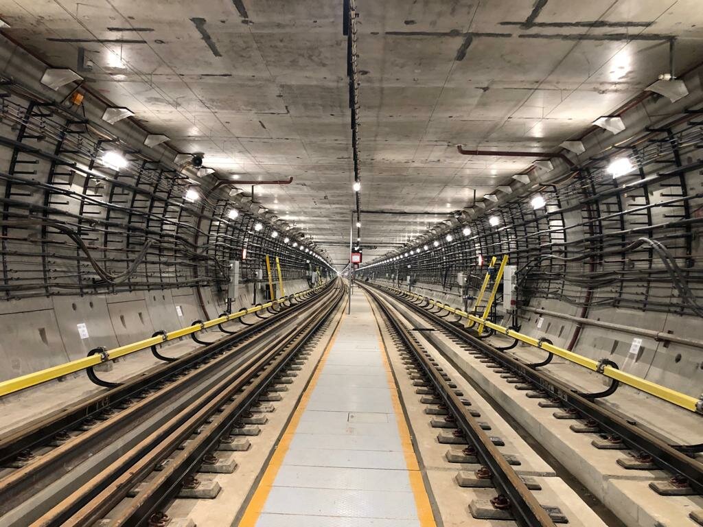станции метро, тоннель метрополитена тм10, московский метрополитен, оборотный тупик станции коммунарка, линии метро