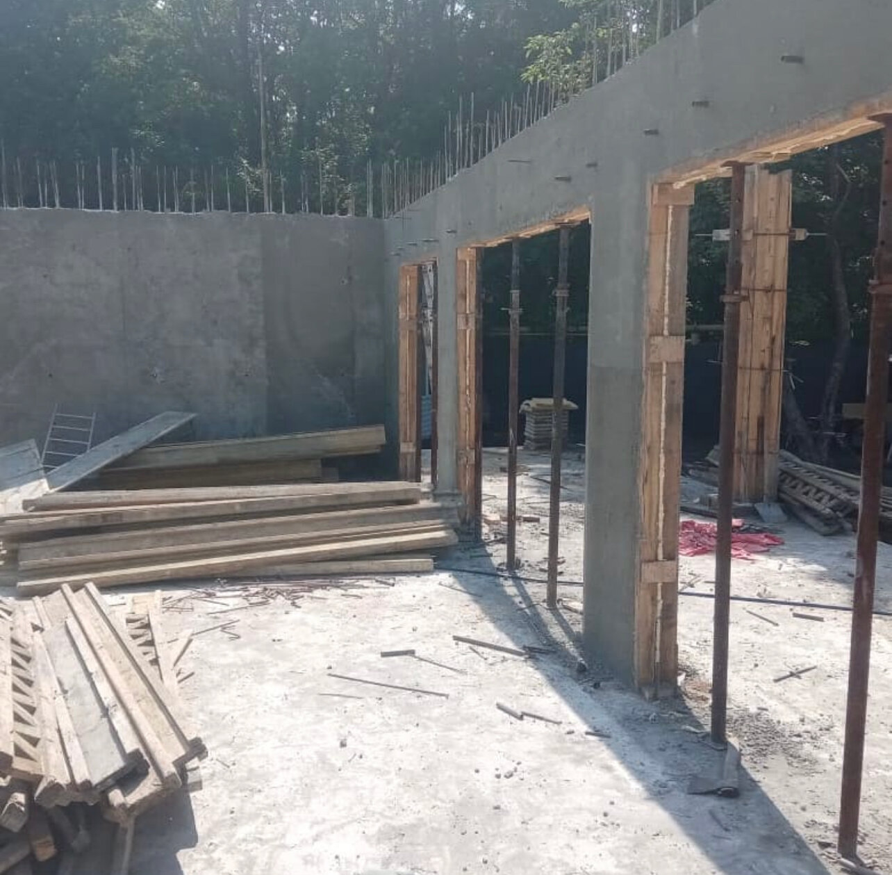 дом монолитный, монолитное строительство, фундамент монолитный, монолитные колонны, монолитные работы