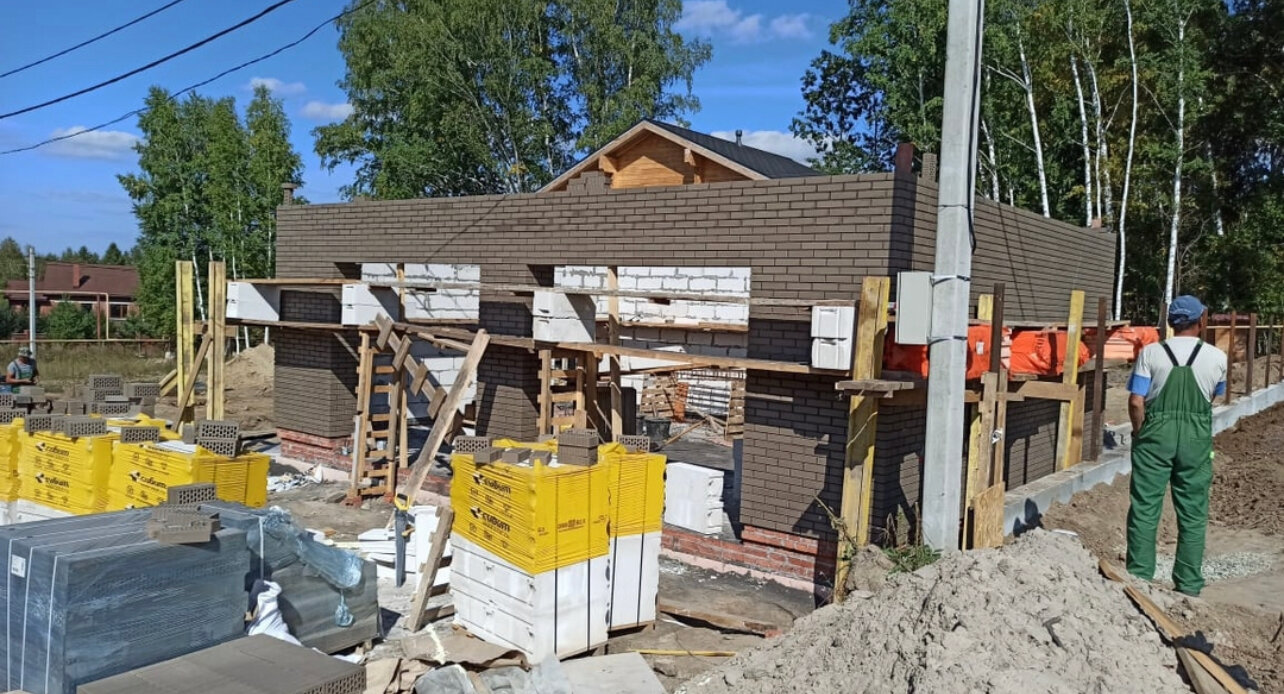 строительство домов, стройка коттеджа, строительство коттеджа, ход строительства, строительство