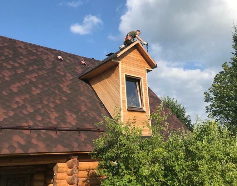 монтаж жёсткой кровли