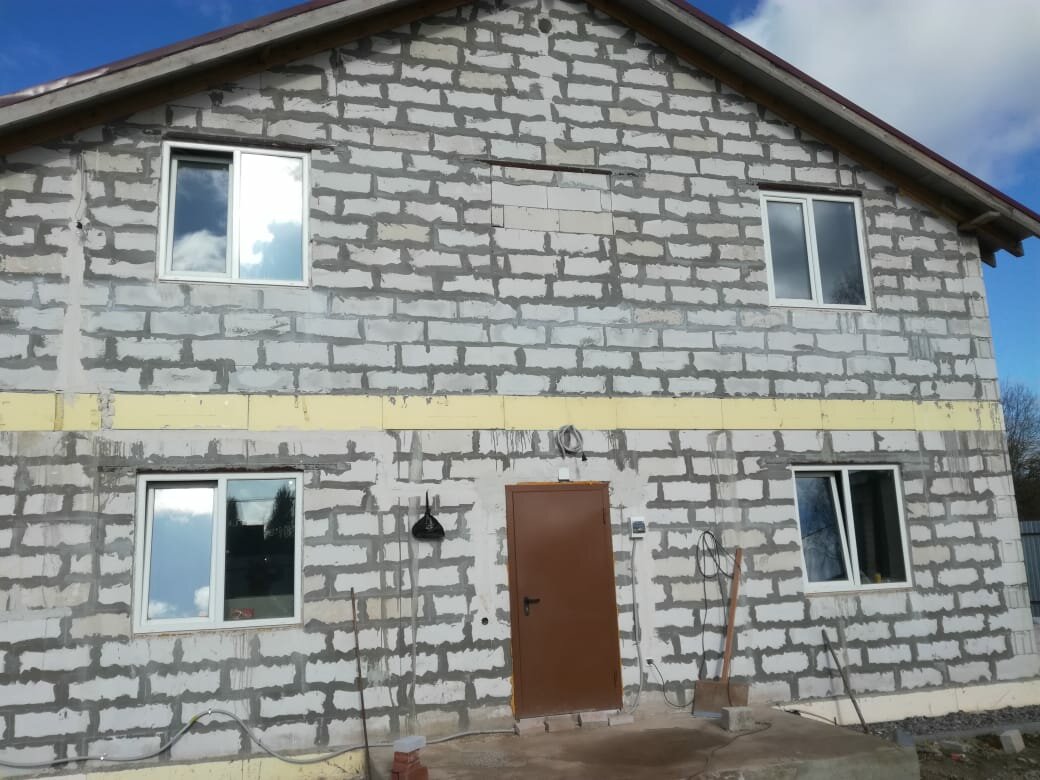 дом, дом из газоблока 8 на 8, пеноблок, дома из пеноблока в г.костроме и области, дом дачный из пеноблоков двухэтажный