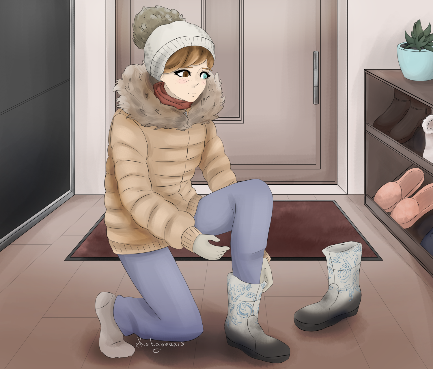 anime, аниме, фан арт, рурука андо, персонаж