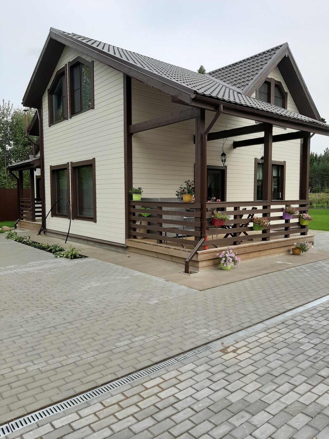 загородный дом, коттедж, деревянный дом, каркасный дом, строительство загородного дома