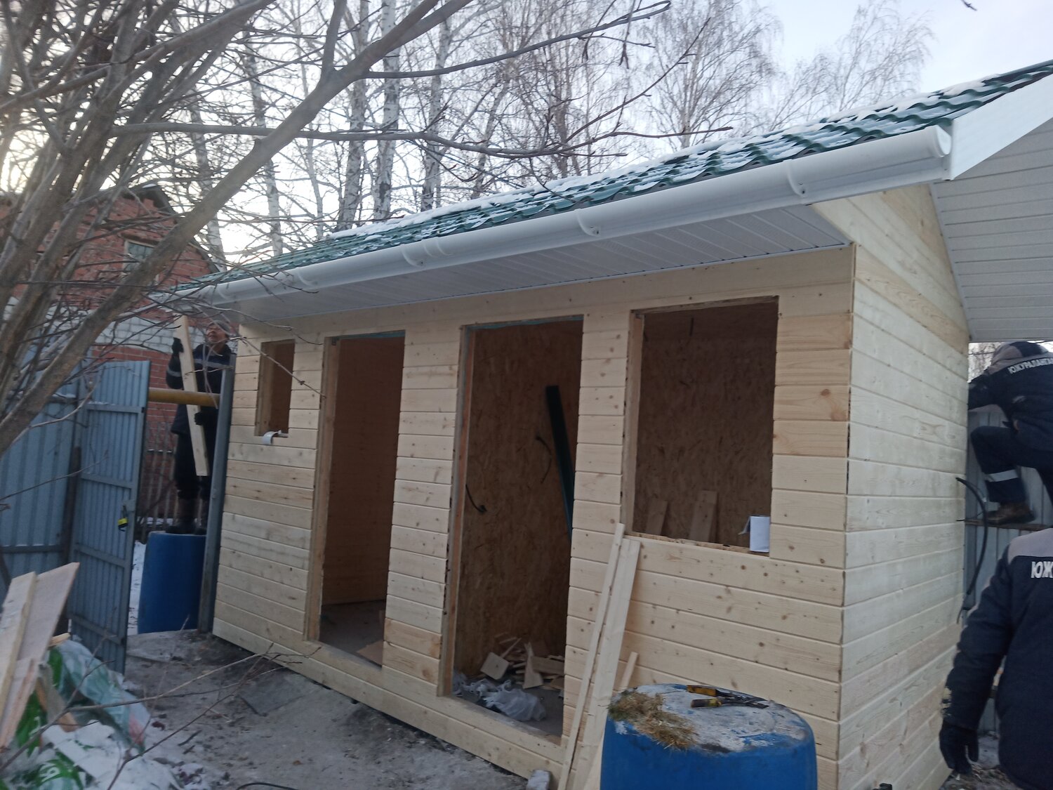 баня из клееного бруса 150х150, садовый домик, хозблок пристроенный к дому, каркасный дом с пристроем бани, летний домик