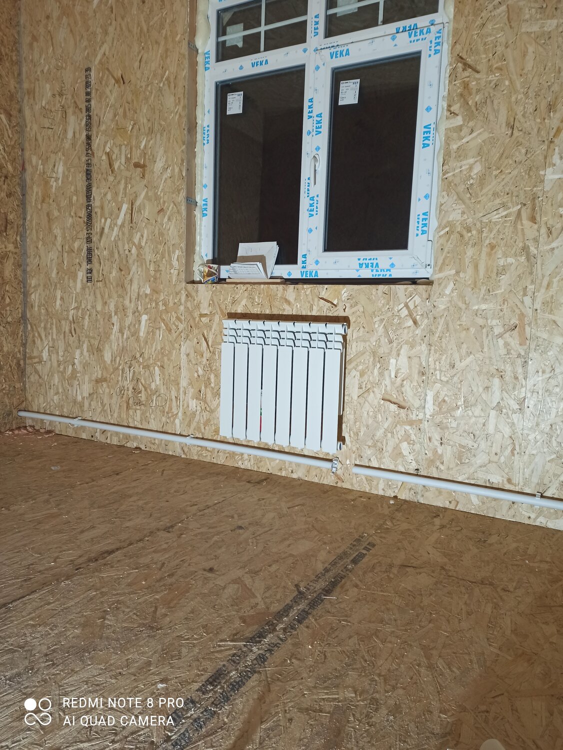 отопление в сип доме, окна в сип доме, разводка отопления в сип доме, в доме, квартира