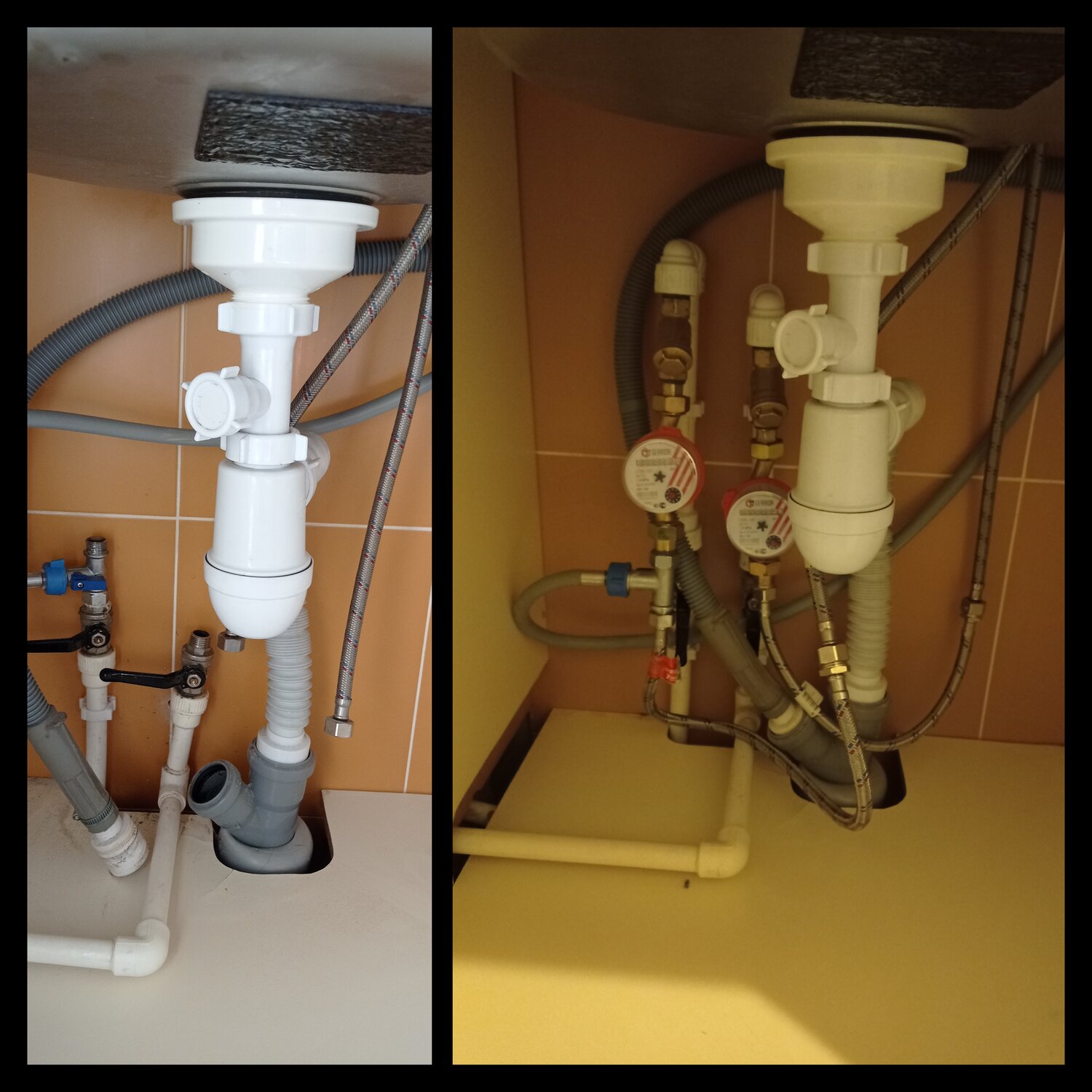 сифон в раковину, сифон для двойной мойки бланко, сифон для двойной раковины, специальный сифон 137287, сифон под раковину