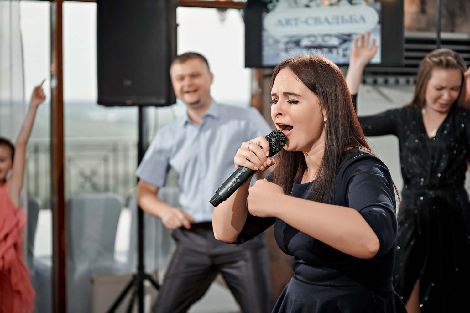 девушка, вокал, выступление, человек, gregors band киров
