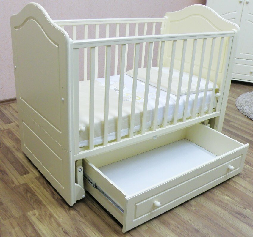 кроватка puffa классик 140*70 (с ящиком) (классическая), кроватка puffa классик 125*65, детские кроватки, кроватка.ru, детская автоматическая кровать "укачай-ка" 06 валенсия, белы