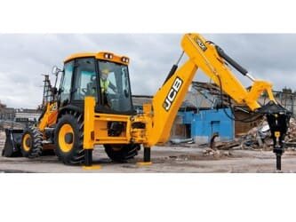 экскаватор-погрузчик с гидромолотом jcb 3cx, экскаватор погрузчик jcb, погрузчик jcb, jcb-3cx super с гидромолотом нм380, экскаватор-погрузчик jcb 3cx эмблема