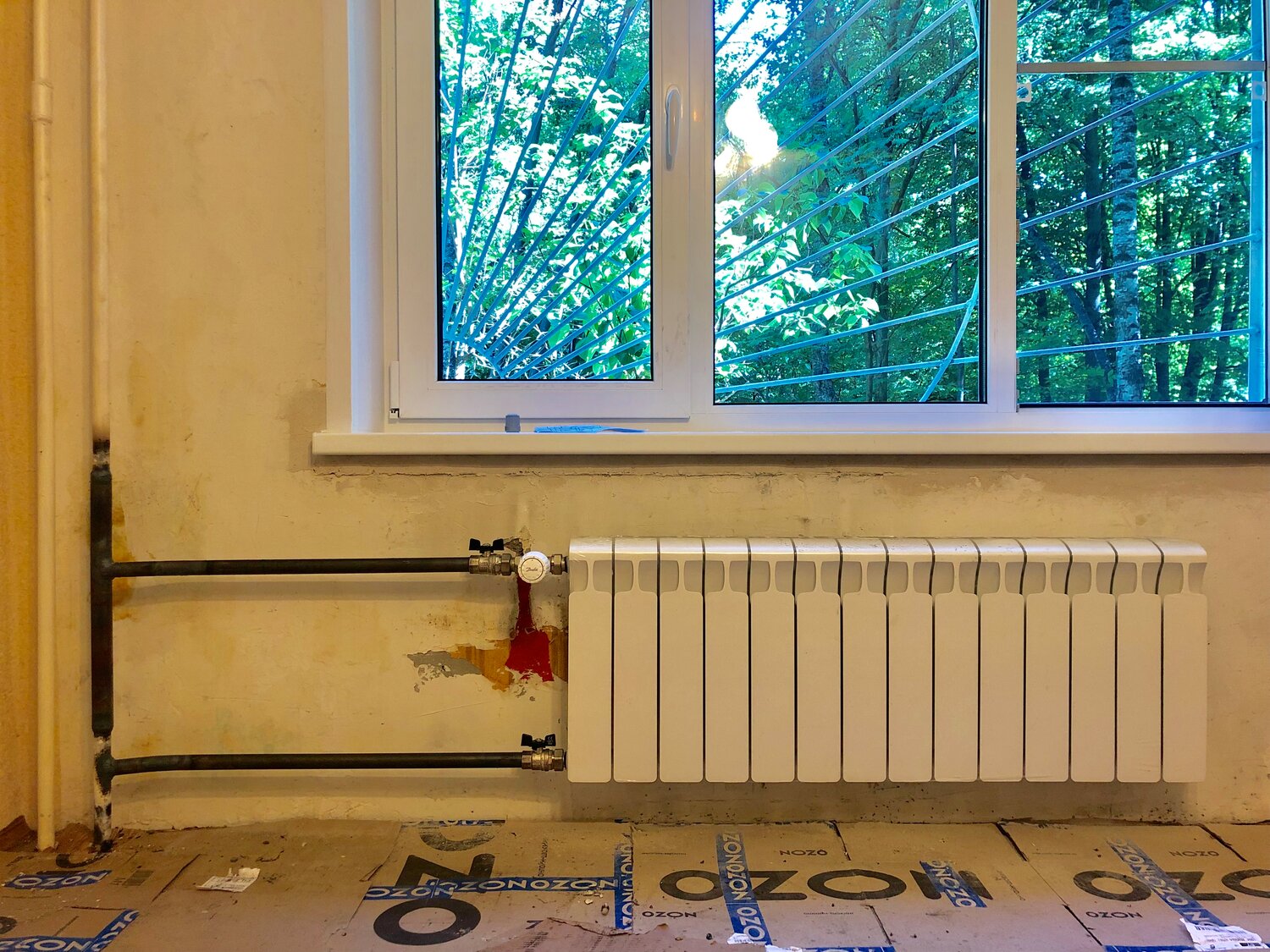 Замена чугунного радиатора на биметаллические с мостом. Качественно и аккуратно)