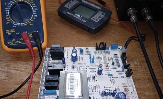 стенд для проверки плат газовых котлов, техника, насос на шаговом двигателе на ардуино, схема, мультиметр переделка на литий