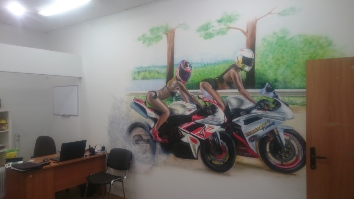 мотоцикл, картина, картина мотоцикла акрилом, мотоцикл живопись, kawasaki ninja zx 6 r рисунок