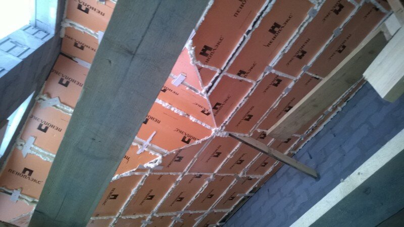 теплоизоляция перекрытий пеноплексом, гидроизоляция пеноплексом, кладка, заделка вертикальных швов теплой керамики, кладка керамоблока