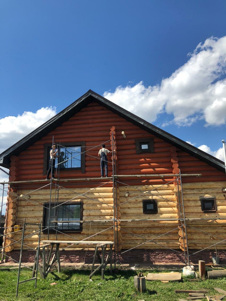 деревянный дом, загородный дом, дом, сруб, коттедж