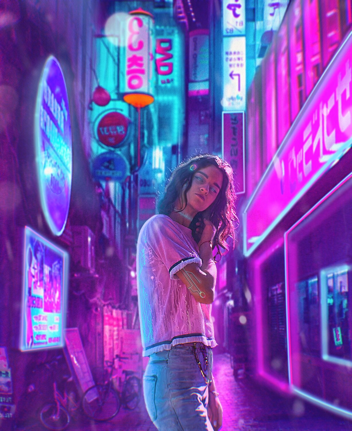 cyberpunk город неон, cyberpunk 2077, cyberpunk 2077 city, киберпанк розовый, синтвейв киберпанк