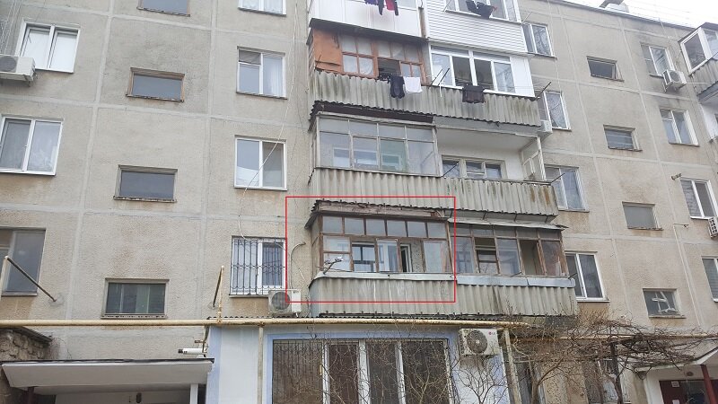 на балконе, улица, квартира, здание, жилья