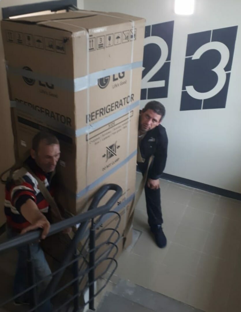 человек, бытовая техника, упаковка, бытовая техника холодильник, техника