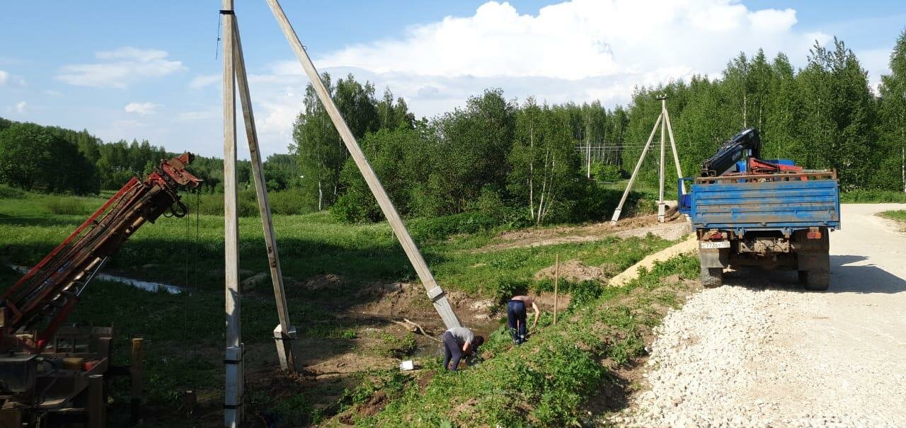 Бурение котлованов под опоры - 94 фото