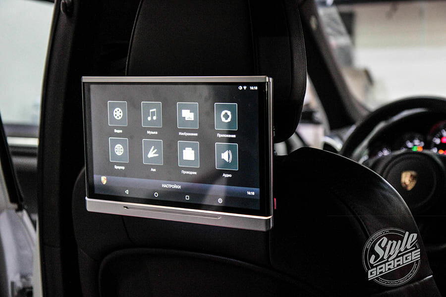 монитор в подголовник cx9, монитор в подголовник freelander 2, экран в подголовник автомобиля lx570, подголовник автомобиля, легковой автомобиль