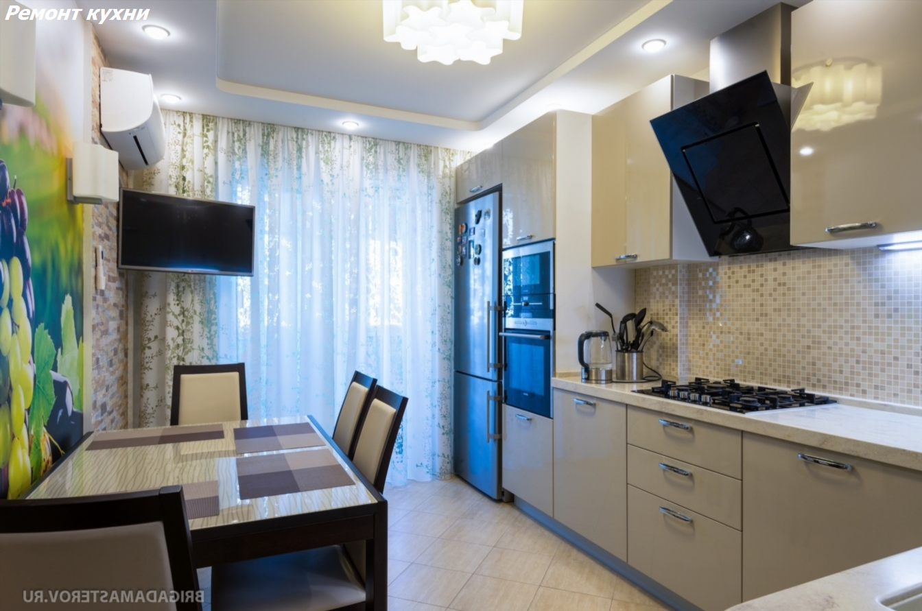 интерьер кухни 9 кв метров, евроремонт кухни, реальные кухни в евро двушке, квартира, дизайн кухни