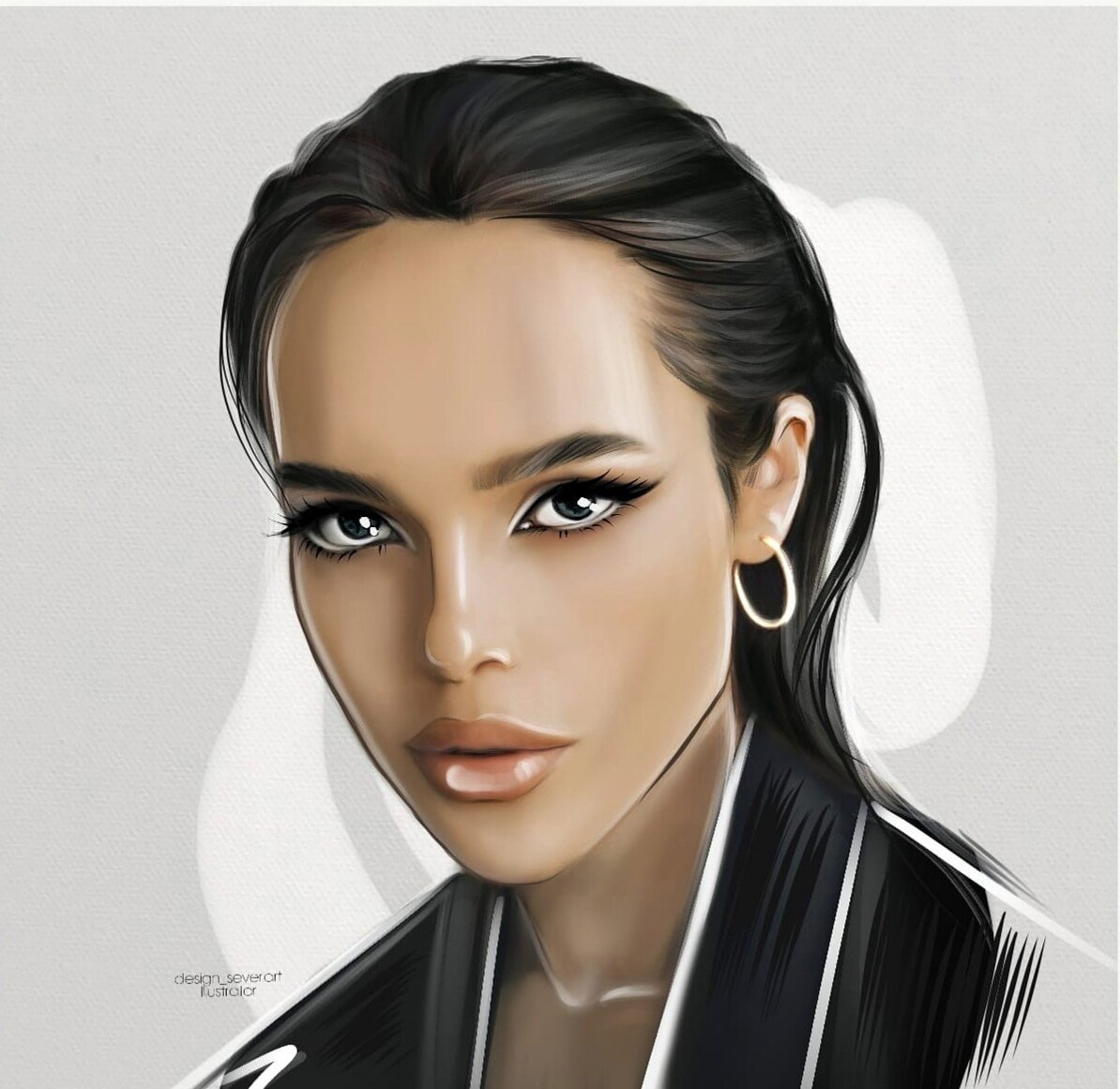девушка, женщина, портрет девушки, фэй вивиана, fanart супермодель