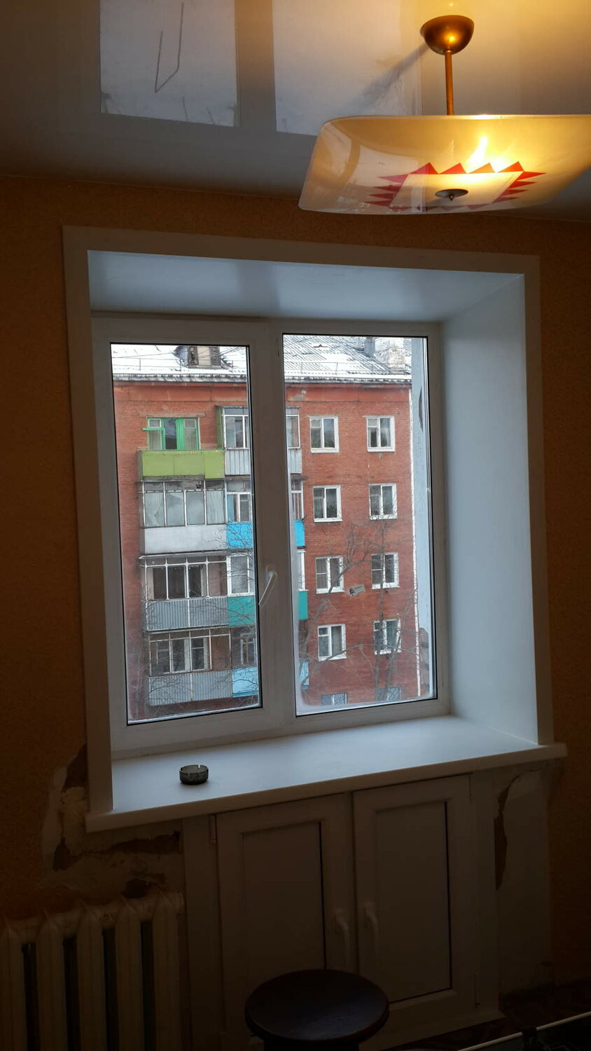 окно, пластиковое окно, окно с откосами, пластиковые окна хрущевка, пластиковые окна череповец
