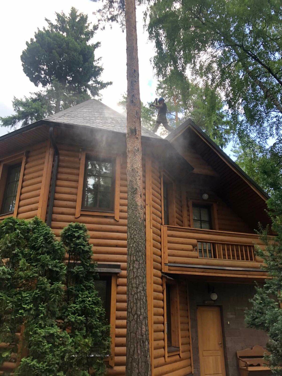 загородный дом, дом со сруба, кп сосновый бор николина гора, дом, усадьба никиты михалкова николина гора