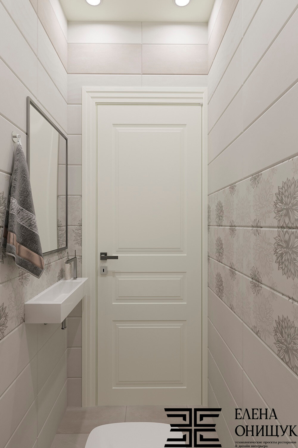 дизайн интерьера, дизайн проект ванной, интерьер ванной, дизайн небольшой ванной, дверия лайт эстет в интерьере