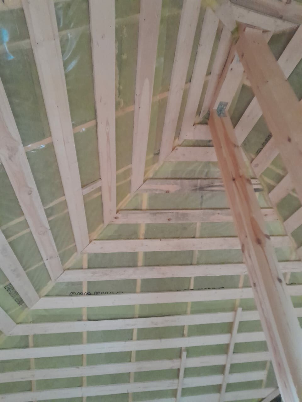 Укладка утеплителя кровли