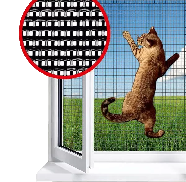 москитная сетка антикошка, сетки антикошка, москитная сетка, зообарьер москитная сетка, сетка антикошка на пластиковые окна