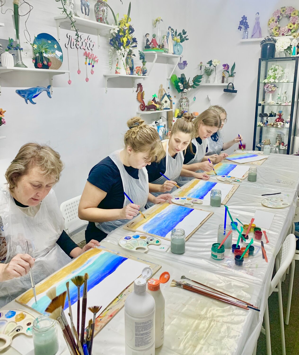 творческие занятия, художественное творчество, мастер класс по живописи, мастер класс для детей, творчества