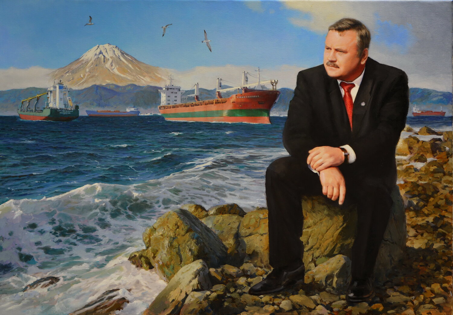 картина, картины уильяма черчилля, портрет, путин возле картины, картины художников