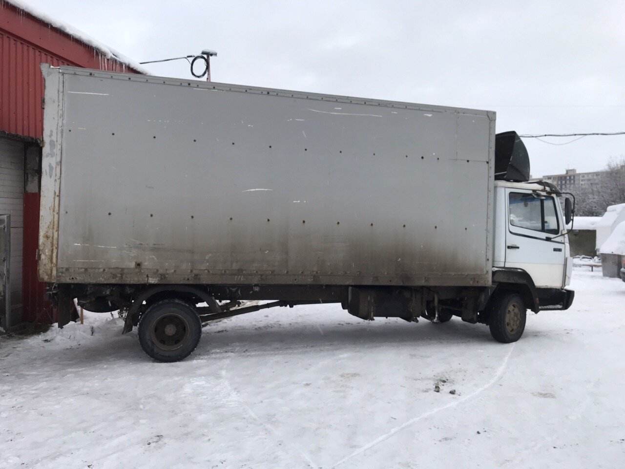 грузовой автомобиль, фургон, грузовики, чистый вес железа полуприцеп термобудка маз, газ 3009к7