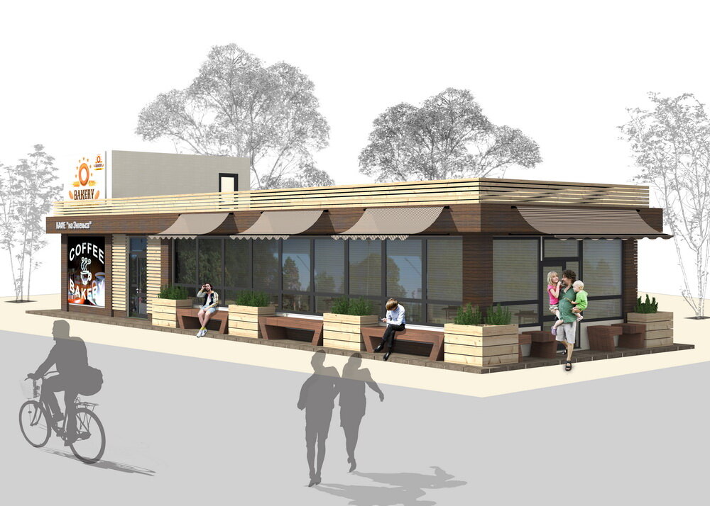 Дизайн проект торгового павильона