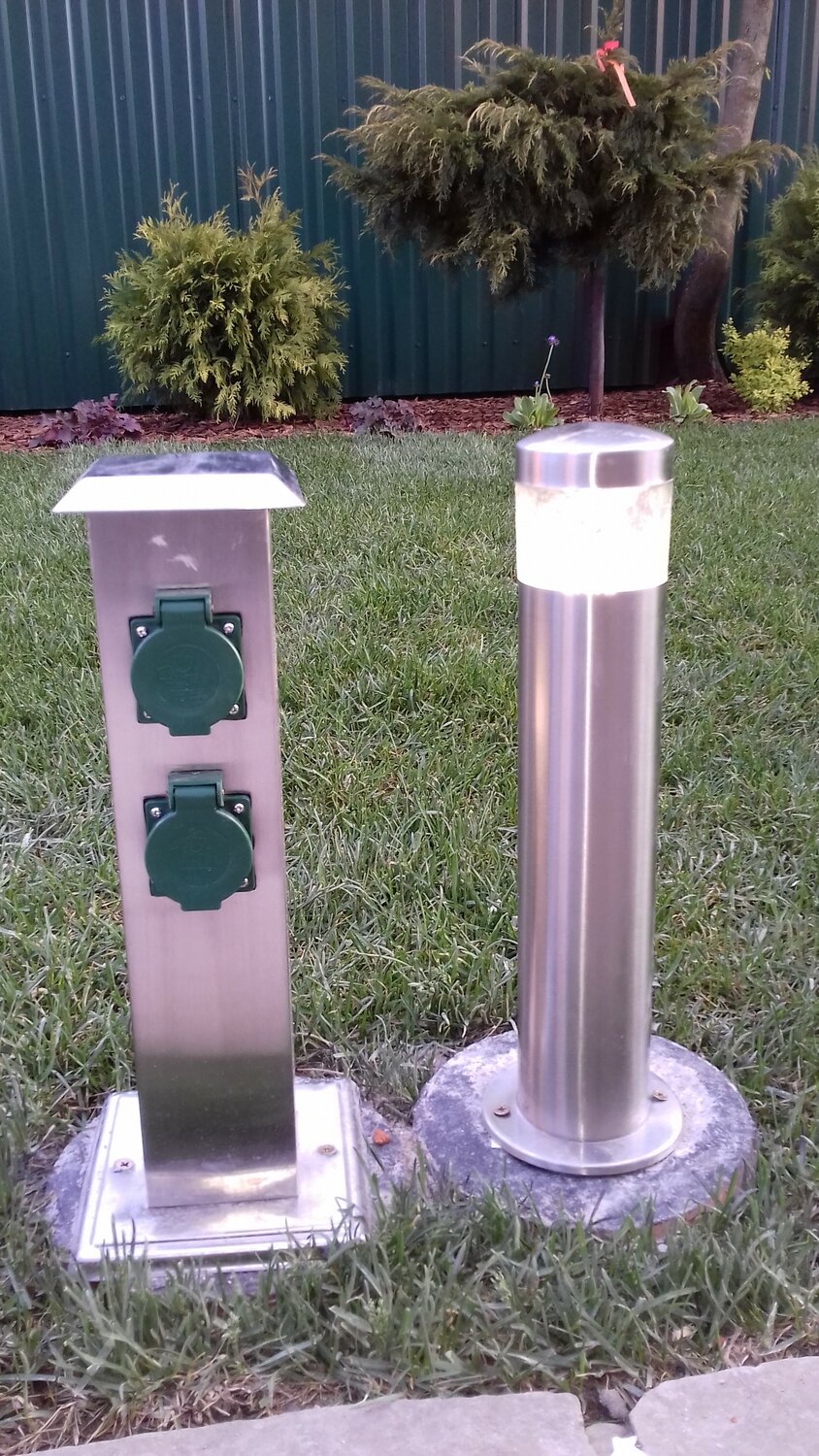 уличный светильник, светильник уличный газонный eno lighting 24ledх0.5w.10вт, садовый светильник, основание под уличные светильники, светильники тротуарные столбики