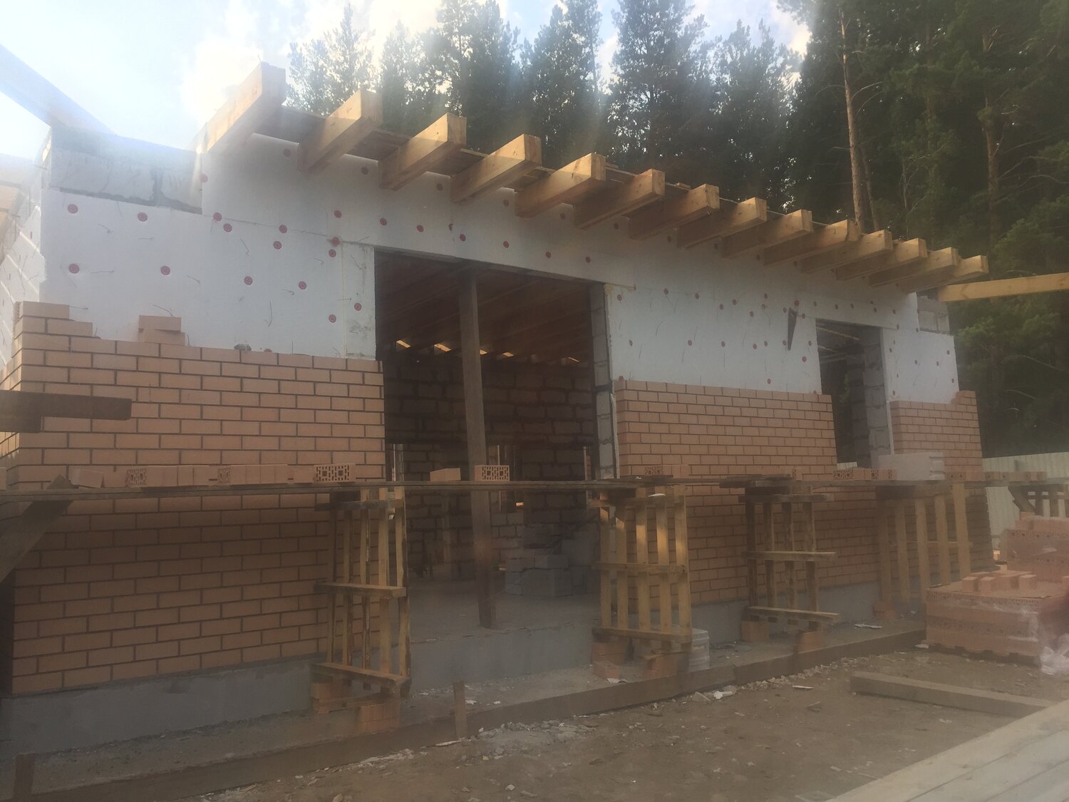 дом, коттедж, деревянный дом, строительство, профилированного бруса хай тек отель