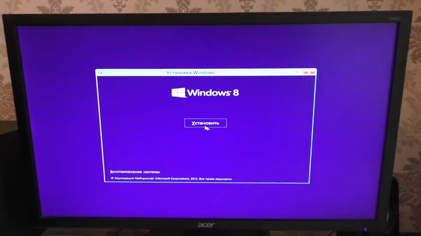 Установка WIndows 8