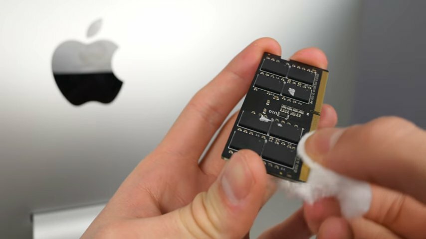 Чистка Imac от пыли