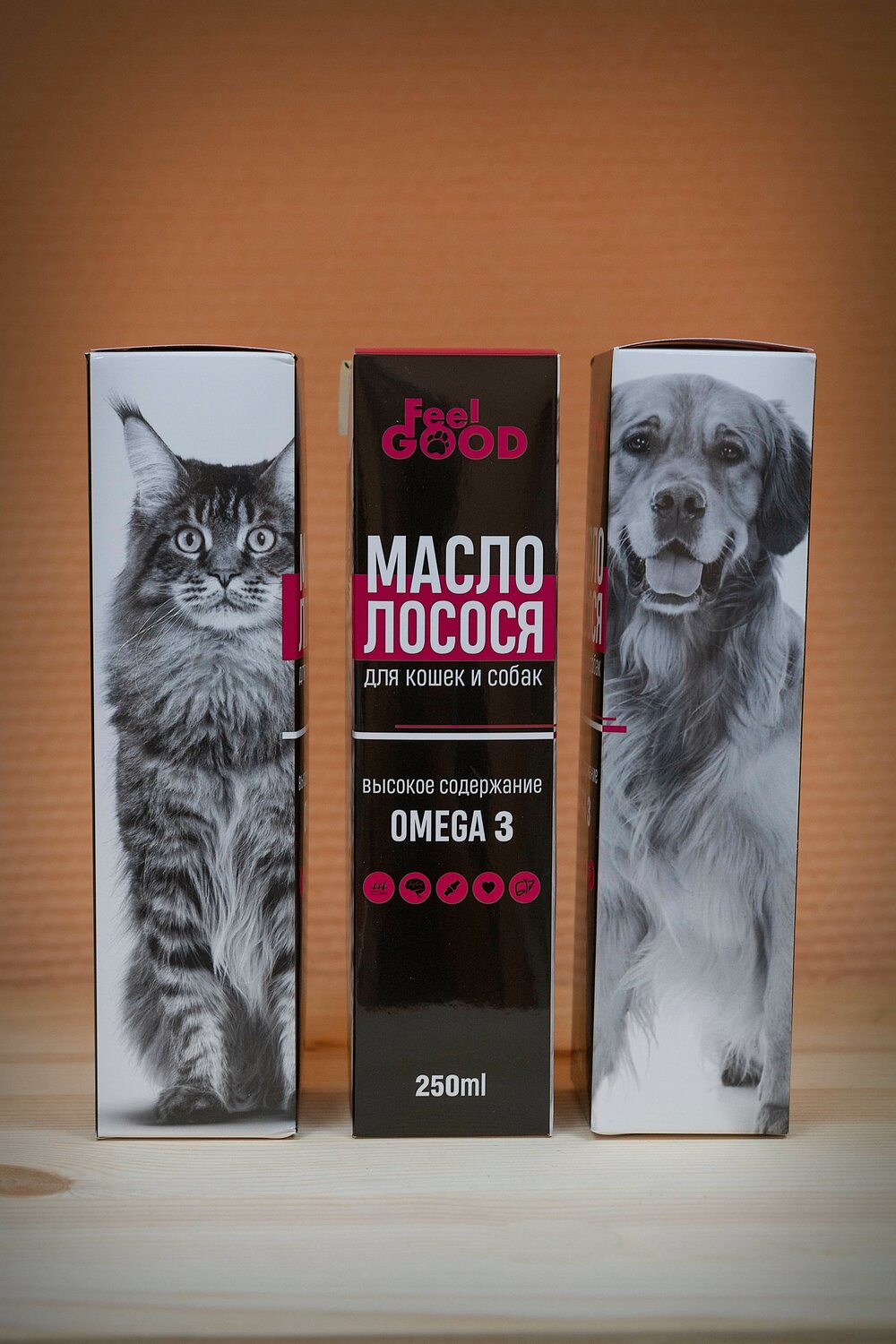 масло лосося для кошек фил гуд, масло лососевое для животных feel good, масло лосося feel good, собака, корм для собак
